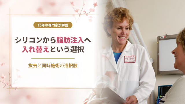 シリコンバッグから脂肪注入への入れ替え抜去と同時施術の選択肢